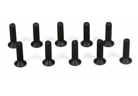 TLR Flathead Screw, M3 x 12mm (10) Z-TLR5963