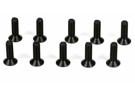 TLR Flathead Screws, M3 x 10mm (10) Z-TLR5962