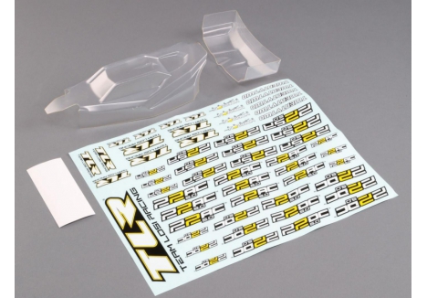 TLR Lightweight Body & Wing, Clear: 22 5.0 Z-TLR230012