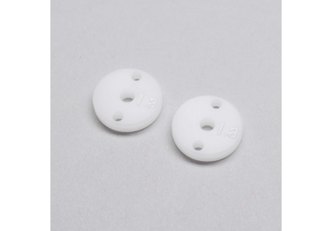 TLR Machined Shock Pistons, 2.3mm, 2 x 1.8mm, G3 (2) Z-TLR333025
