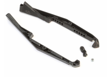 TLR Mud Guard Set, Stiffezel, w/Fan Mount: 22 5.0 Z-TLR231075