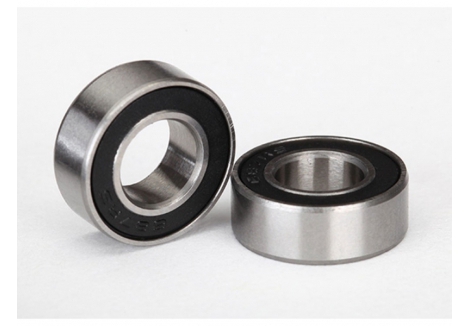 Traxxas Ball bearings, Black rubber sealed (7x14x5mm) (2 pcs) TRX5103A