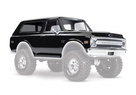 Traxxas Body, Chevrolet Blazer (1969), Complete (Black) (includes grill, side mirrors, door handles, windshield wipers, Front & Rear bumpers, decals) TRX9112X