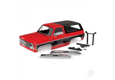 Traxxas Body, Chevrolet Blazer (1979), Complete (Red) (includes grille, side mirrors, door handles, windshield wipers, Front & Rear bumpers, decals) TRX8130R