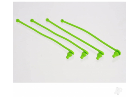 Traxxas Body clip retainer, Green (4 pcs) TRX5753