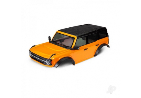 Traxxas Body, Ford Bronco (2021), complete, Orange (painted) (includes grille, side mirrors, door handles, fender flares, windshield wipers, spare tyre mount, & clipless mounting) (requires #8080X inner fenders) TRX9211X
