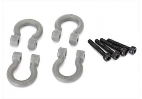 Traxxas Bumper D-Rings, Grey (Front or Rear) / 2x12 CS (4 pcs) TRX8234