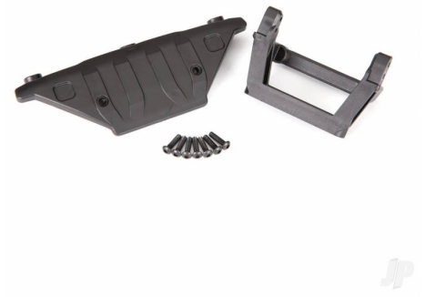 Traxxas Bumper mount, Front / Skid plate / 3x12mm BCS (7) TRX9223