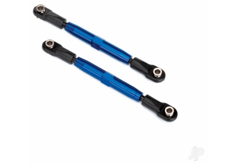 Traxxas Camber links, Rear (Tubes Blue-anodised, 7075-T6 aluminium, stronger than Titanium) (73mm) (2 pcs) / rod ends (4 pcs) / aluminium wrench (1pc) TRX3644X