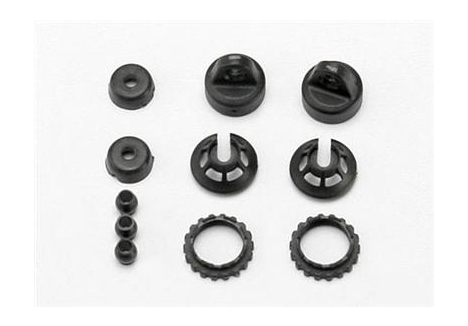 Traxxas Caps & spring retainers, GTR shock (upper cap (2 pcs) / hollow balls (4 pcs) / bottom cap (2 pcs) / upper retainer (2 pcs) / lower retainer (2 pcs)) TRX7065