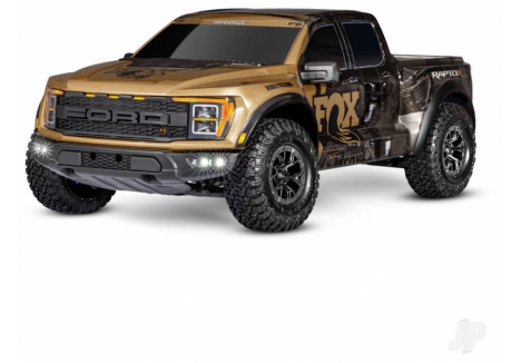 Traxxas Ford Raptor R Ultimate 1:10 Pro Scale 4WD Brushless Electric RTD Replica Truck, FOX Special Edition (+ TQi 2-ch, TSM, VXL-4S, Velineon 540XL, Clipless Body) TRX101177-4-FOXSE