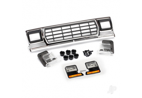 Traxxas Grille, Ford Bronco / grille retainers (6 pcs) / headlight housing (2 pcs) / lens (2 pcs) / 2.6x8 BCS (6 pcs) / 2.5x6 BCS (2 pcs) (fits #8010 Body) TRX8070