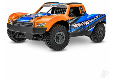 Traxxas Mini Slash BL-2S 4X4 RTR Short Course Truck, Orange (+ TQi 2-ch, 2S LiPo, USB-C Charger, Clipless Body) TRX108164-1-ORNG