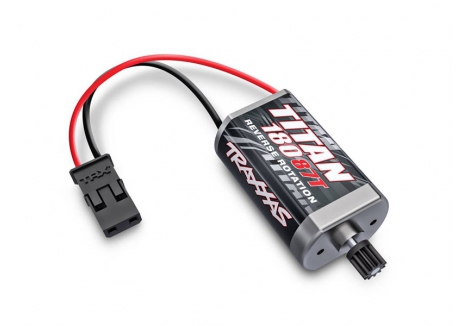 Traxxas Motor, Titan 87T (87-turn, 180 size)/ pinion gear, 11-tooth (metal) TRX9775