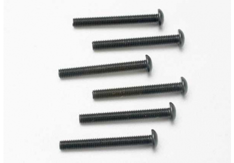 Traxxas Screws, 3x25mm button-head machine (hex drive) (6 pcs) TRX2581