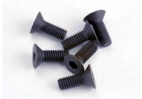 Traxxas Screws, 3x8mm countersunk machine (6 pcs) (hex drive) TRX2550