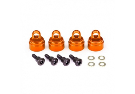 Traxxas Shock caps, aluminium (Orange-anodised) (4 pcs) (fits all Ultra Shocks) TRX3767T