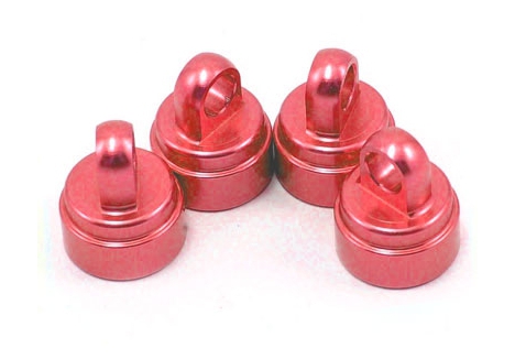 Traxxas Shock caps, aluminium (Red-anodised) (4 pcs) (fits all Ultra shocks) TRX3767X