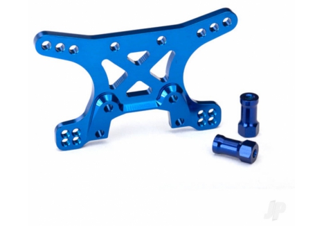 Traxxas Shock tower, Front, 7075-T6 aluminium (Blue-anodised) TRX6440