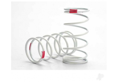 Traxxas Spring, shock (White) (GTR) (std. Rear) (1.4 rate Pink) (1 pair) TRX5433
