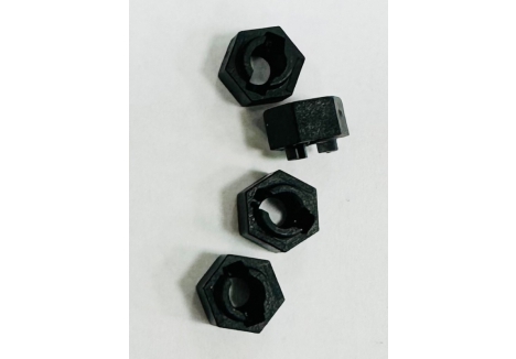 Traxxas Wheel hubs, 7mm hex (4 pcs) / axle pins (4 pcs) TRX9750