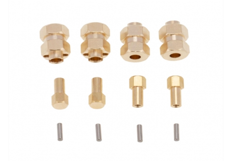 Wheel Extender 4pcs Brass +4mm (AX/SCX24) - G-RCO-AX006
